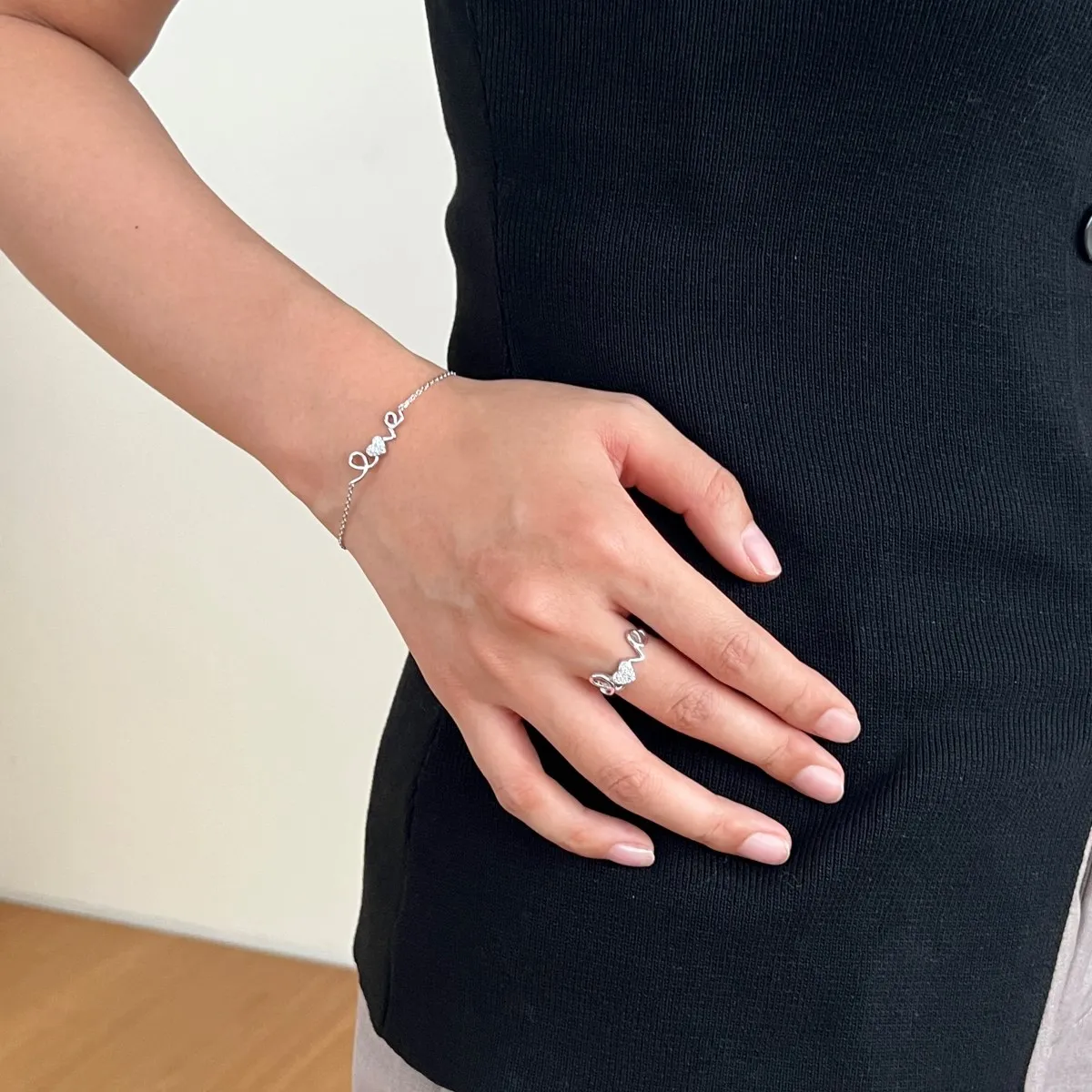 KAKODIY spot classic simple zircon boutique jewelry anniversary gift 925 Sterling Silver ring female love ring detail 4