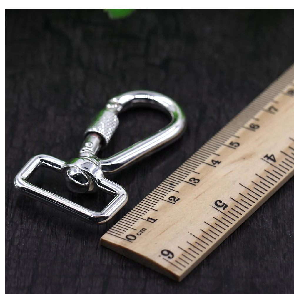 14 Moschettoni Girevoli Con Gancio - Lega Di Zinco, 65mm, Per Cani, Portachiavi, Attività Outdoor - Foto 12