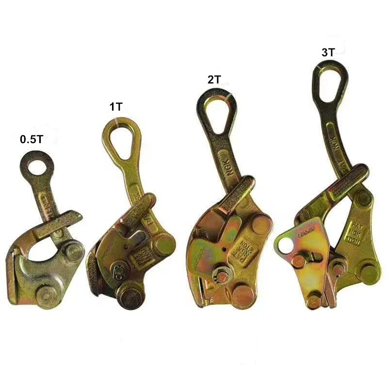 1T 2T 3T Cable Clamp Puller Griping Steel wire Rope Grip