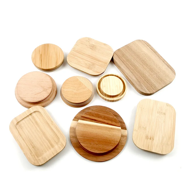 Buy Wholesale China Pack Of Bamboo Cup Cover Wooden Cup Lid Coffee