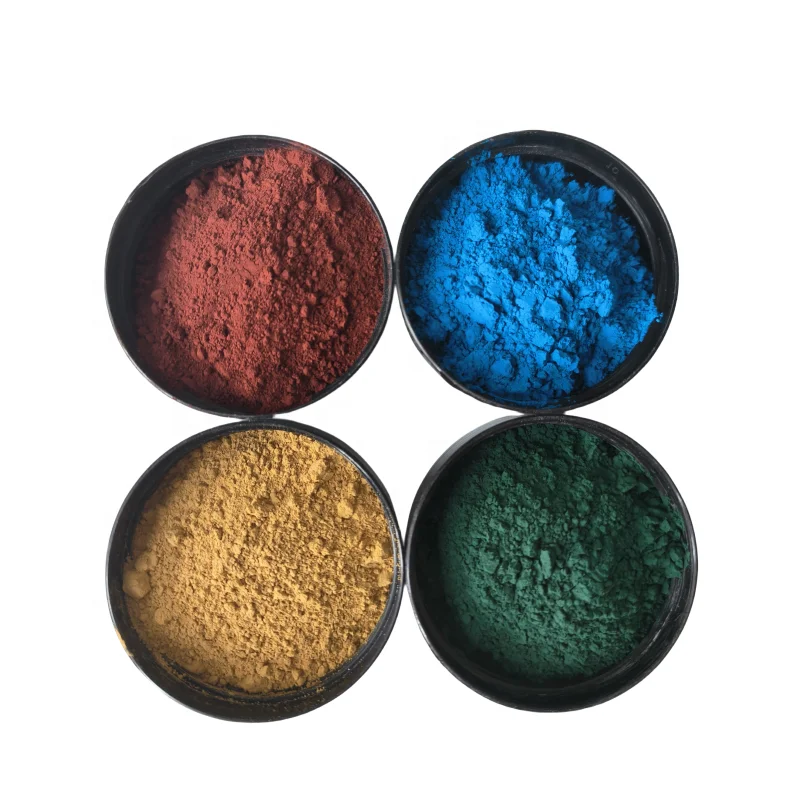 China Factory Supply Iron Oxide Pigments Multiple Colors Iron Oxide Red/Yellow/Blue/Green/Black Concrete Dye Price details