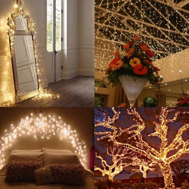 100LED 10M Copper String Light Multi Colored Christmas String Lights Holiday Decoration Led Copper Wire String Light