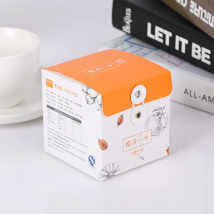 Customized Paper Printer Packaging Box with String and Button Closure