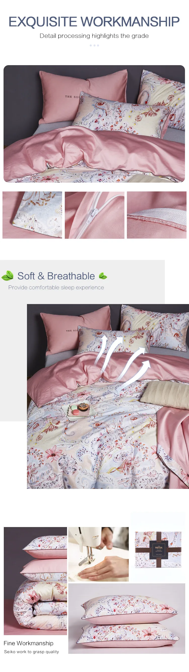 Bedding Wholesalers 100 Cotton Customized Comforter Luxury Duvet Cover