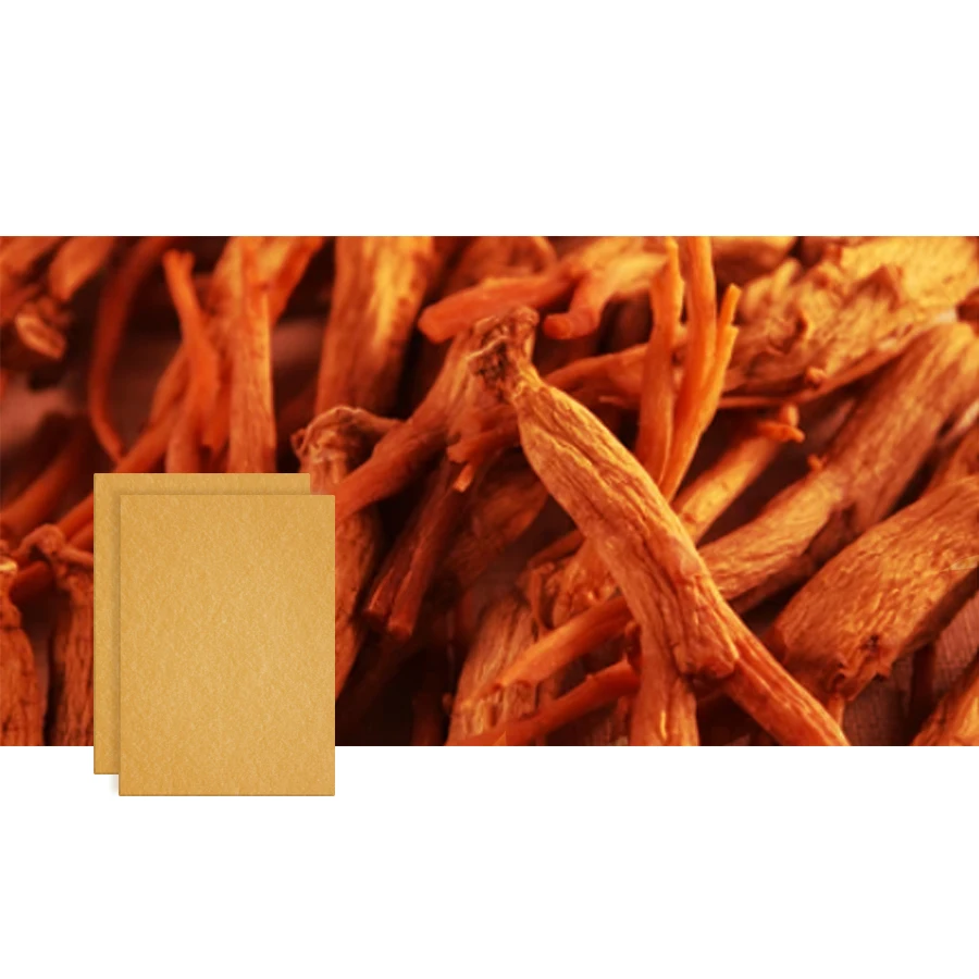 NEW Update High Quality Gold Red Ginseng Hot Pad Patch for Better Body