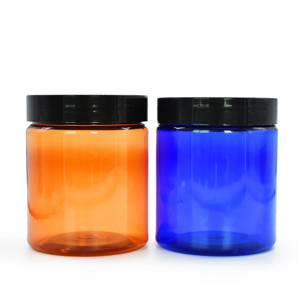 Plastic Jars Round Clear Cosmetic Container Jars with Lids Slime