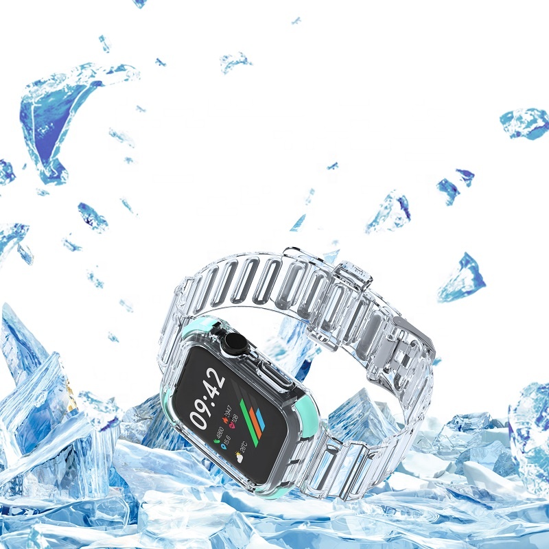 Ремешок для смарт-часов из ТПУ, спортивный браслет для Apple Watch 38 40 42 44 мм