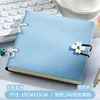 Flower buckle square ben-blue-blank