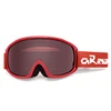 Lunettes de ski avec monture rouge