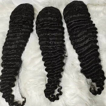 13*4 brazilian deep wave lace frontal wig virgin deep wave hair wig deep wave lace front wigs