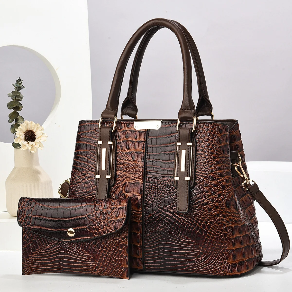 2 Piece Set/2025 New Fashionable Versatile Bag Travel Atmosphere