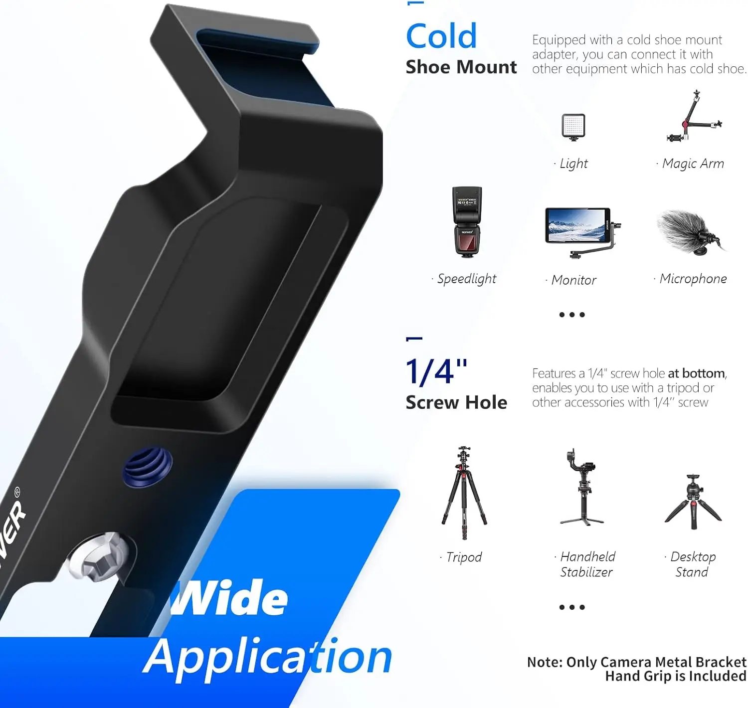 Canon G7x Mark Iii Basisplaat Neewer Support En Métal Compatible Avec Canon G7X Mark II & Mark III Plaque De Base Dextension De Camera Avec Support De Trepied 1 4 Support Pour - 8