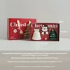 Sapin de Noël + Bonhomme en pain d'épices + Flocon de neige + Père Noël