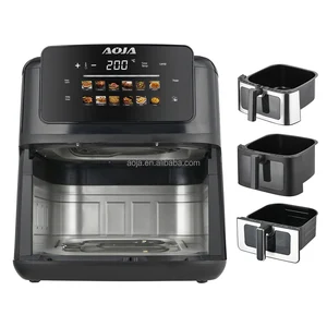 AOJA New Popular 7L 10L Smart Air Fryer Multi-Function Electric Air Fryer Digital Dual Air Fryer With Window