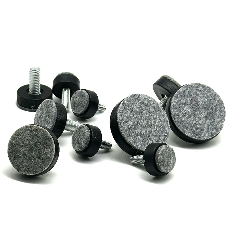 Furniture Legs Protector Chair Felt  Leveler Leveling Feet M6 Felt Pad Chair Feet Protectors Leveler Furniture Sliders Glides