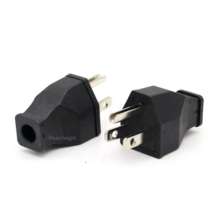 15a 125v Straight Blade Plug Grounding 3wire Male Extension Cord