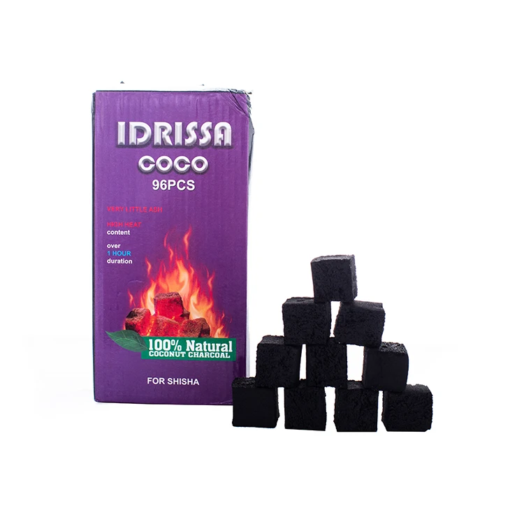 FireMax Hot Sales Indonesian Coco Briket Cube Shape Coconut Shell Briquettes Charcoal for Shisha Hookahs