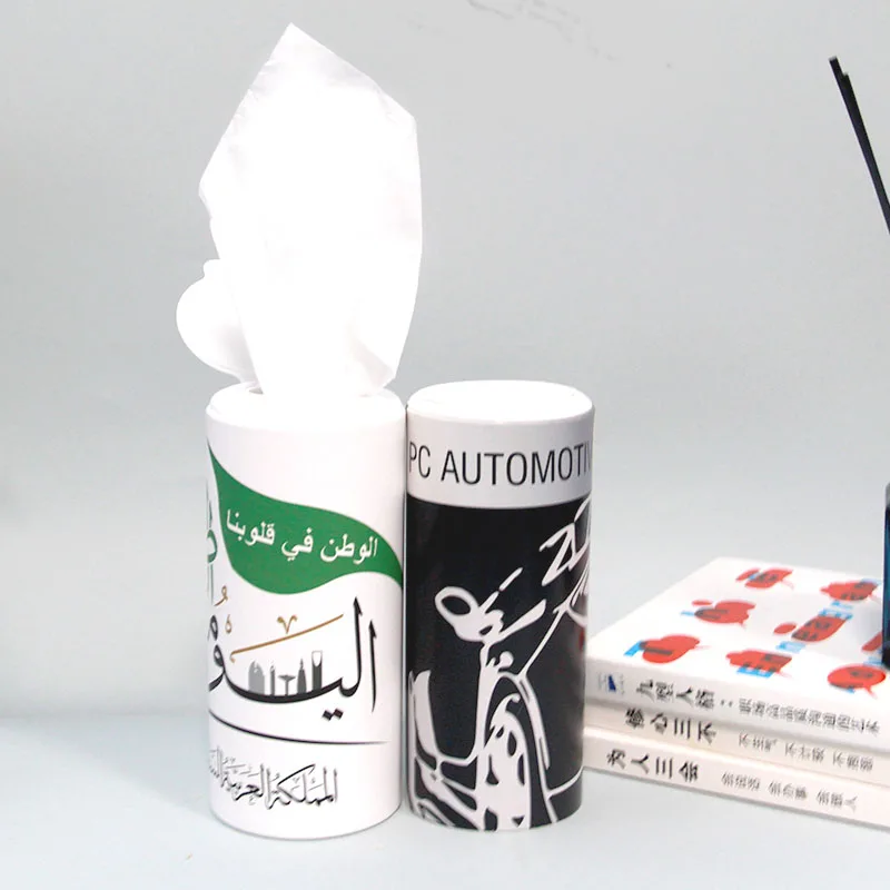 View Larger Image Add to Compare  Share Customized Toilet Holder Cylinder Packaging Box Round Canned Tissues Cardboard Car T