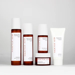 Organic Anti-Acne Kit Salicylic Acid Skin Care Set with Peeling Facial Products