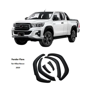 Pickup Trucks Car Accessories ABS injection Flare Wheel Arch Fender Flares for Toyota Hilux Recco 2019