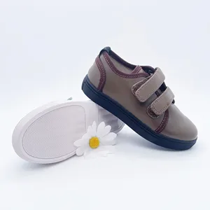 Professional Custom Outdoor Sport Sneakers Genuine Leather Children Leather Shoes