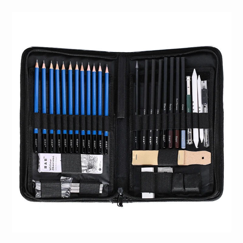 40-piece artist drawing set