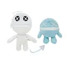 Blue and white reversible jump rope-25cm-80g