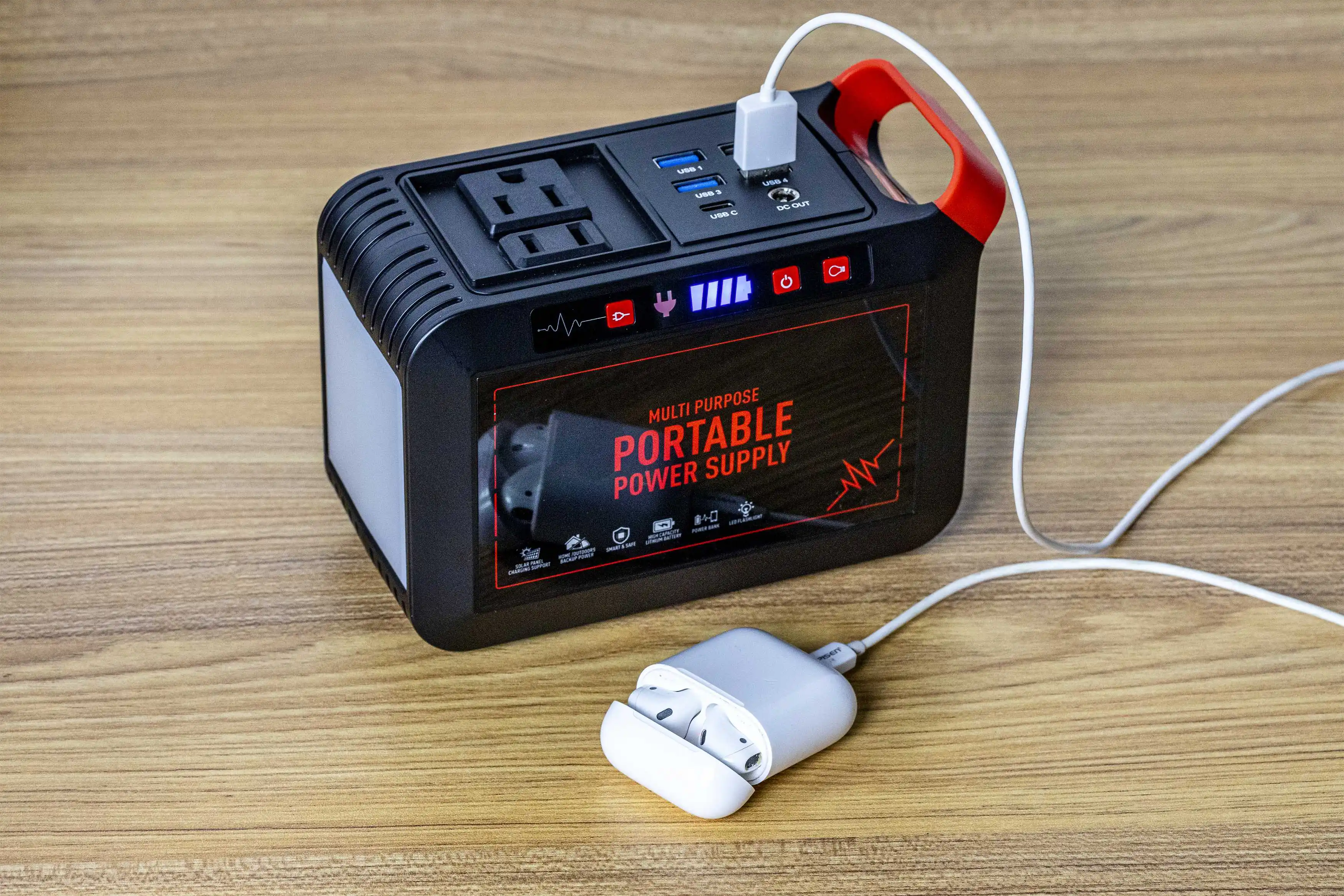 Резервная портативная электростанция на борту самолета мощностью 80 Вт, США/Япония, хранение электропитания для дома/экстренного использования/кемпинга