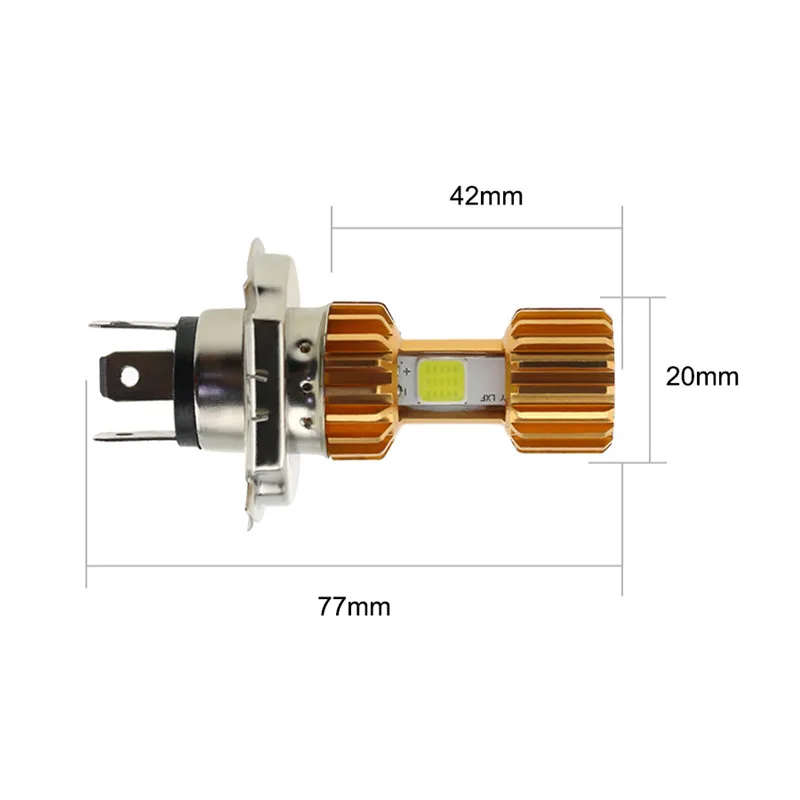 Аксессуары для моторных велосипедов, 12 В, 18 Вт, h4, светодиодная фара для мотоцикла