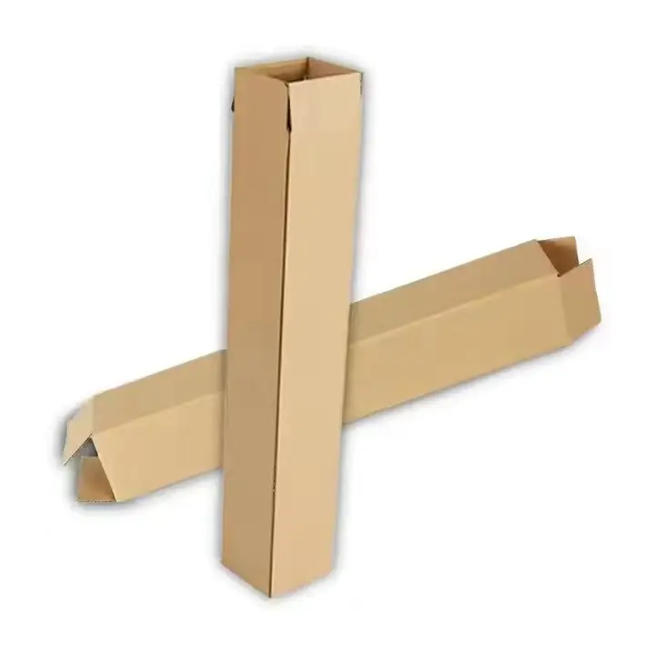 Long Corrugated Cartons for Shipping Cardboard Rectangle Tube Packing Box Embossing Printing for Umbrella Sword Children's Toys