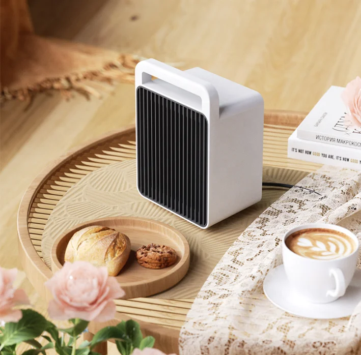 コンパクトで持ち運び可能な多シーン対応ミニマリストデザインヒーター 卓上ミニヒーター 冬用速暖スマート電気ヒーター 5