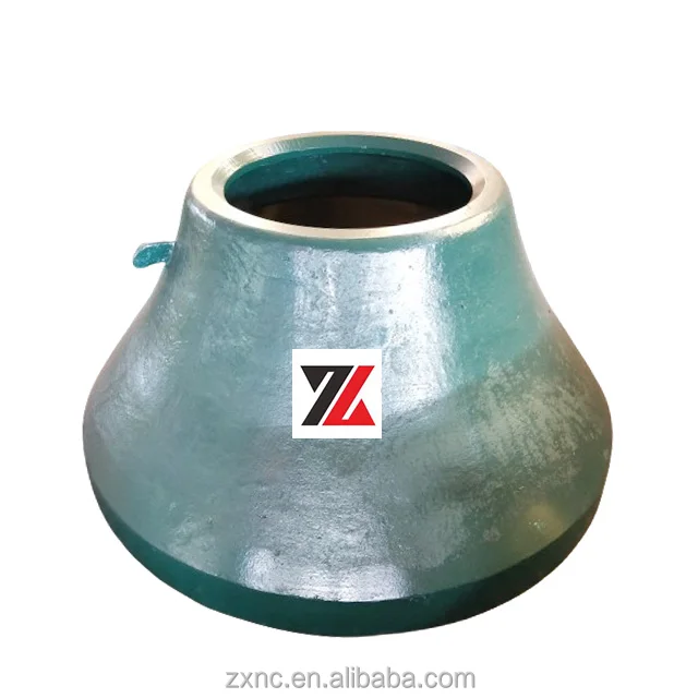 ZhiXin CH460 Coal Mining Machine Parts Mn18Cr2 Cone Crusher Bowl Socket Liner High Manganese Steel Wear Manufacturing Plant