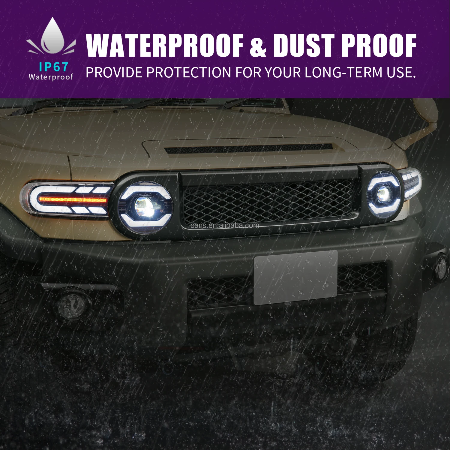 Archaic Full Led Front Lamp Plug And Play With Sequential Turning