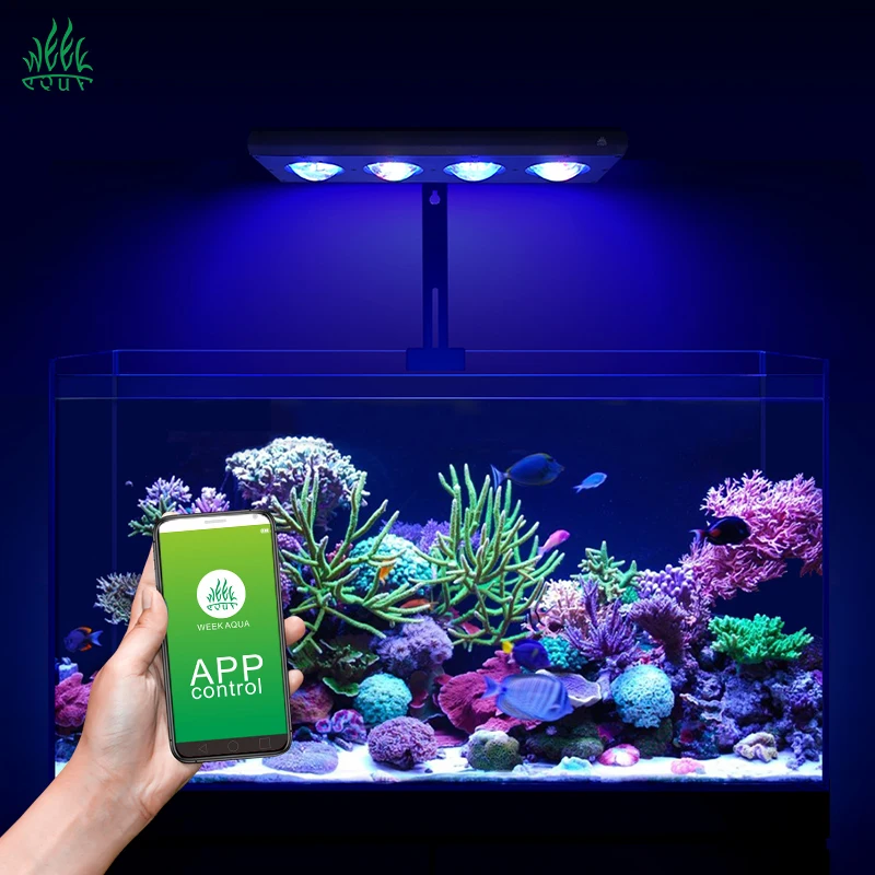 WEEK AQUA Z400sea-D LED Marine Aquarium Light for 60 Gallons