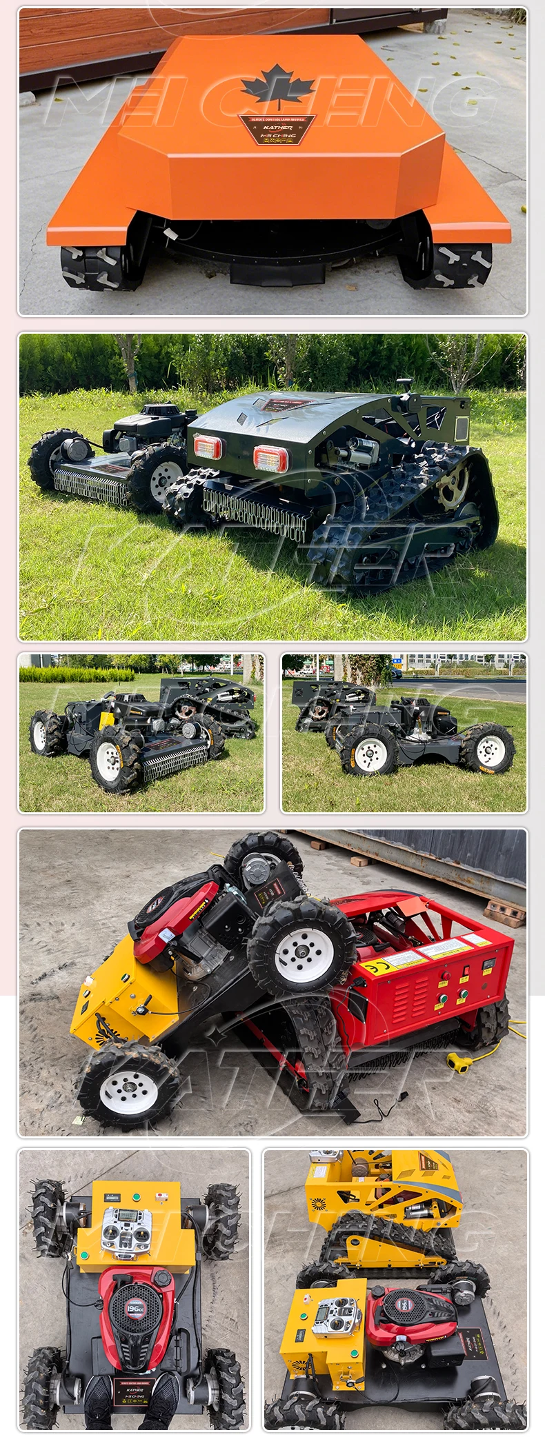 product high mowing industrial robotic gasoline lawnmower 190cc satellite gps epa ce euro 5 diy remote control grass cutting machine-15