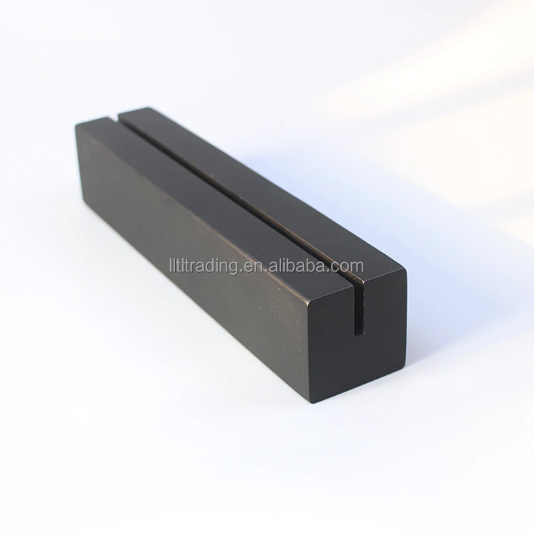 Block Sign Base Black Painting Chalkboard Sign Wood Base with Slot Custom High Quality A4 A5 A6 A7 Acrylic Sign with Wooden Base