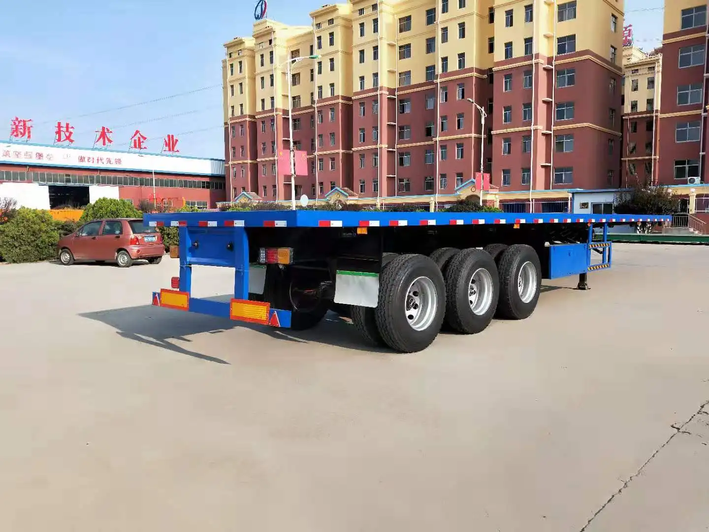 40 Ft 3axle Flatbed/skeletal Container Trailers Made In China/40 Feet ...