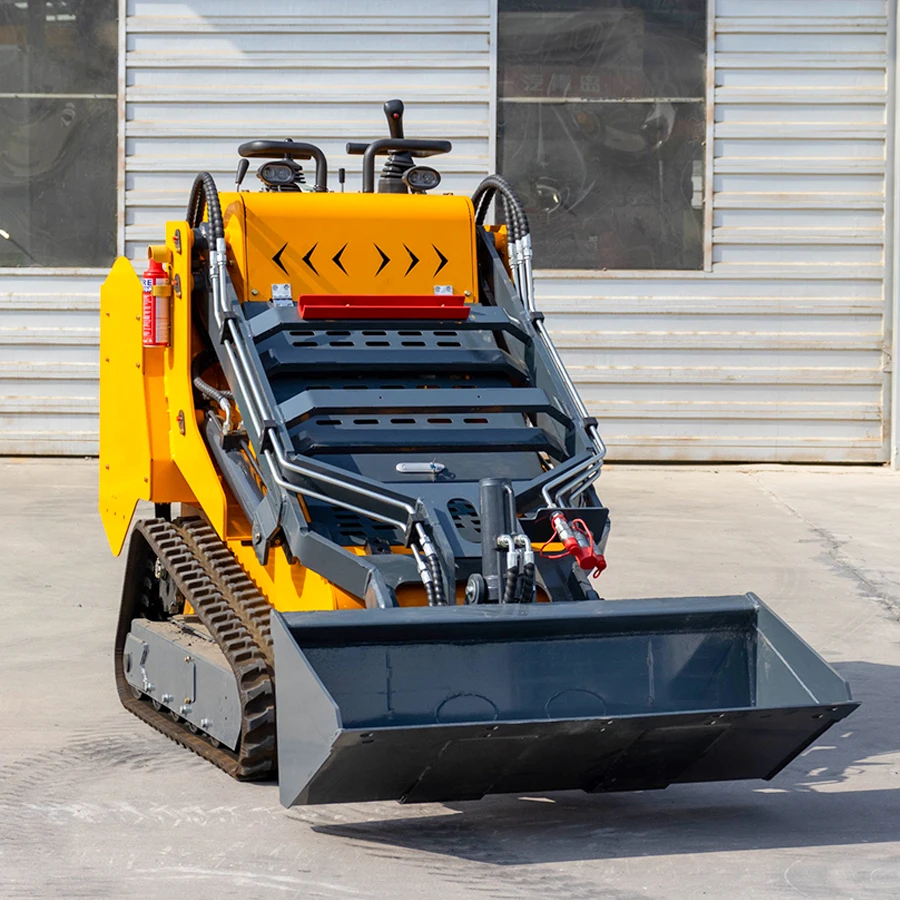 Free Shipping Operating Weight Mini Wheel/ Tracked Skid Steer Loader With Forest Mulcher Lawn Mower