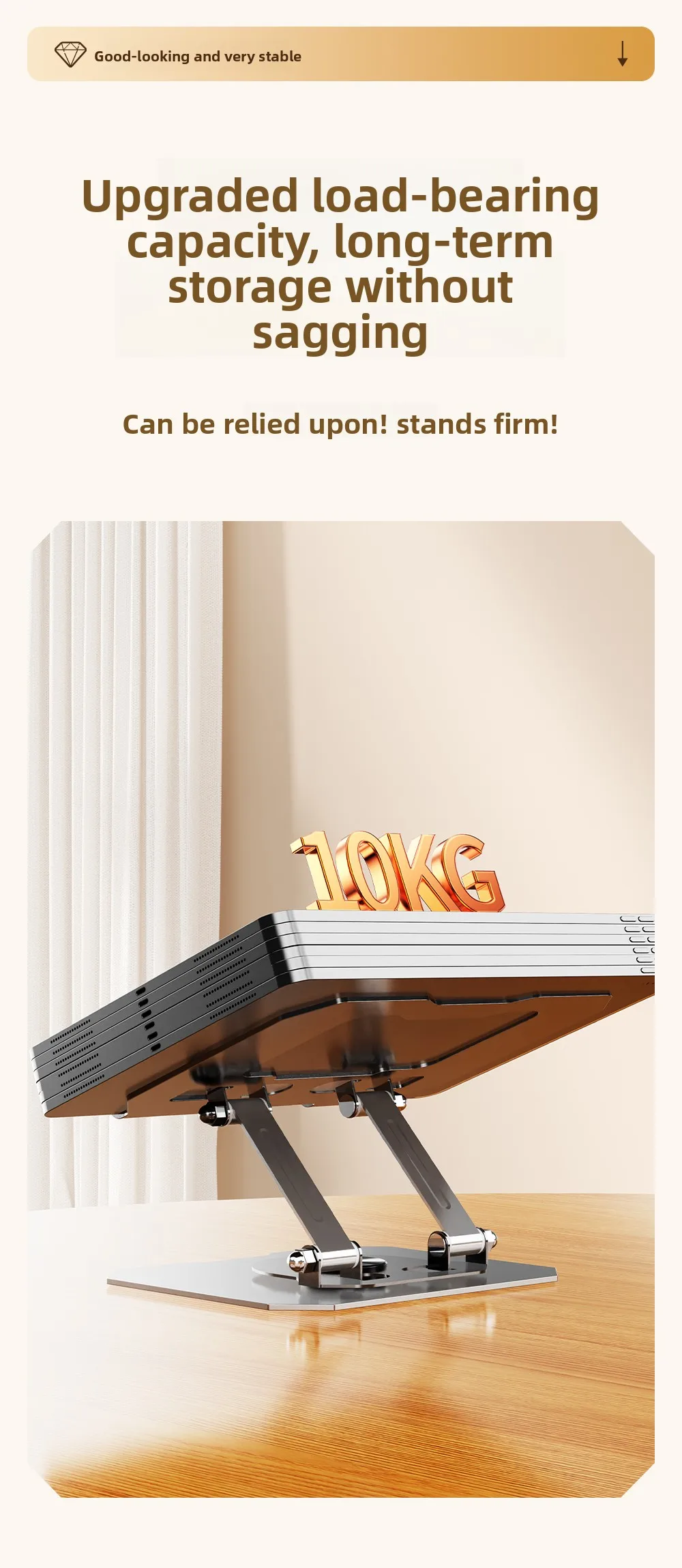 Aluminum Alloy Tablet Stand - 720 Degree Rotation & Height Adjustment