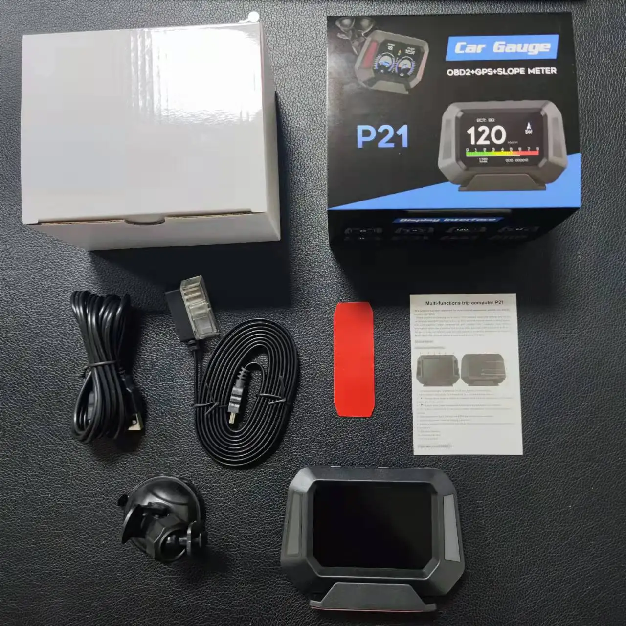 P21 HUD Head up Display Car Tester on Board Computer Clock Slope Meter GPS Speedometer OBD2 Diagnostic Tools