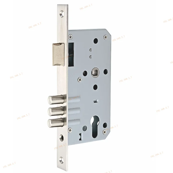 Roller Lock Brushed Finish Security Sliding Door Hook Latch Lock Body Mortise Door Lock