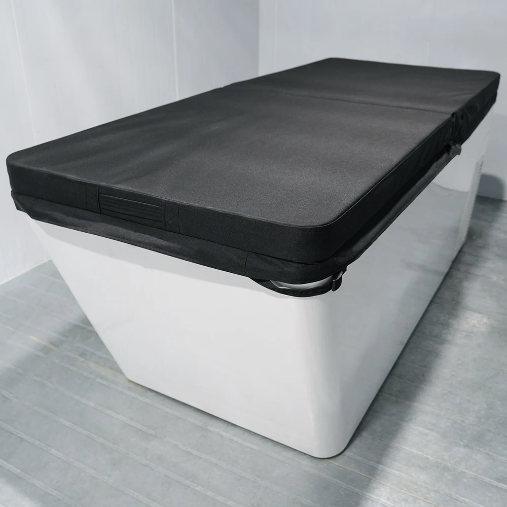 Wifi App Control Cold Plunge All in One Acrylic Ice Bath Tub Cold Plunge Pool With 1HP Chiller Filter and Insulated Cover