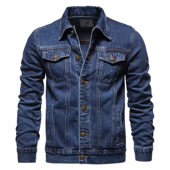 Men's Fashion Slim Fit Denim Jacket Custom Wholesale Casual Coat Brand Jacket