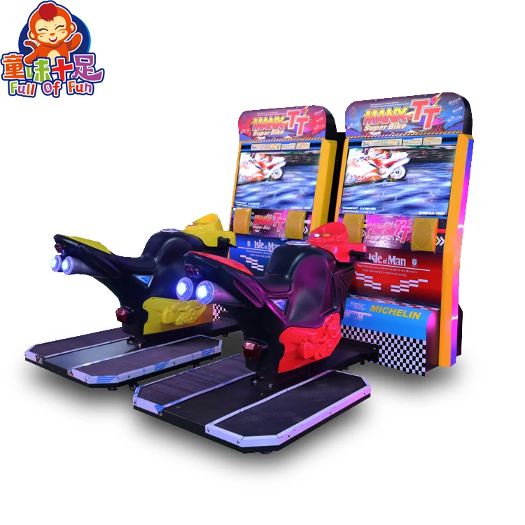 High Quality Double Player  Coin Operated Arcade Motorcycle Game Machine Racing Simulator Ride Motor Game for Game Center