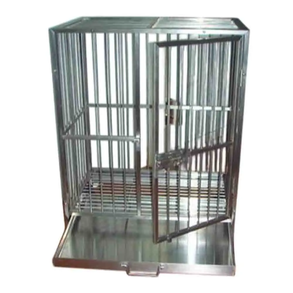 Picture Idea: Premium 304 Stainless Steel Dog Crate Spacious Kennel With Removable