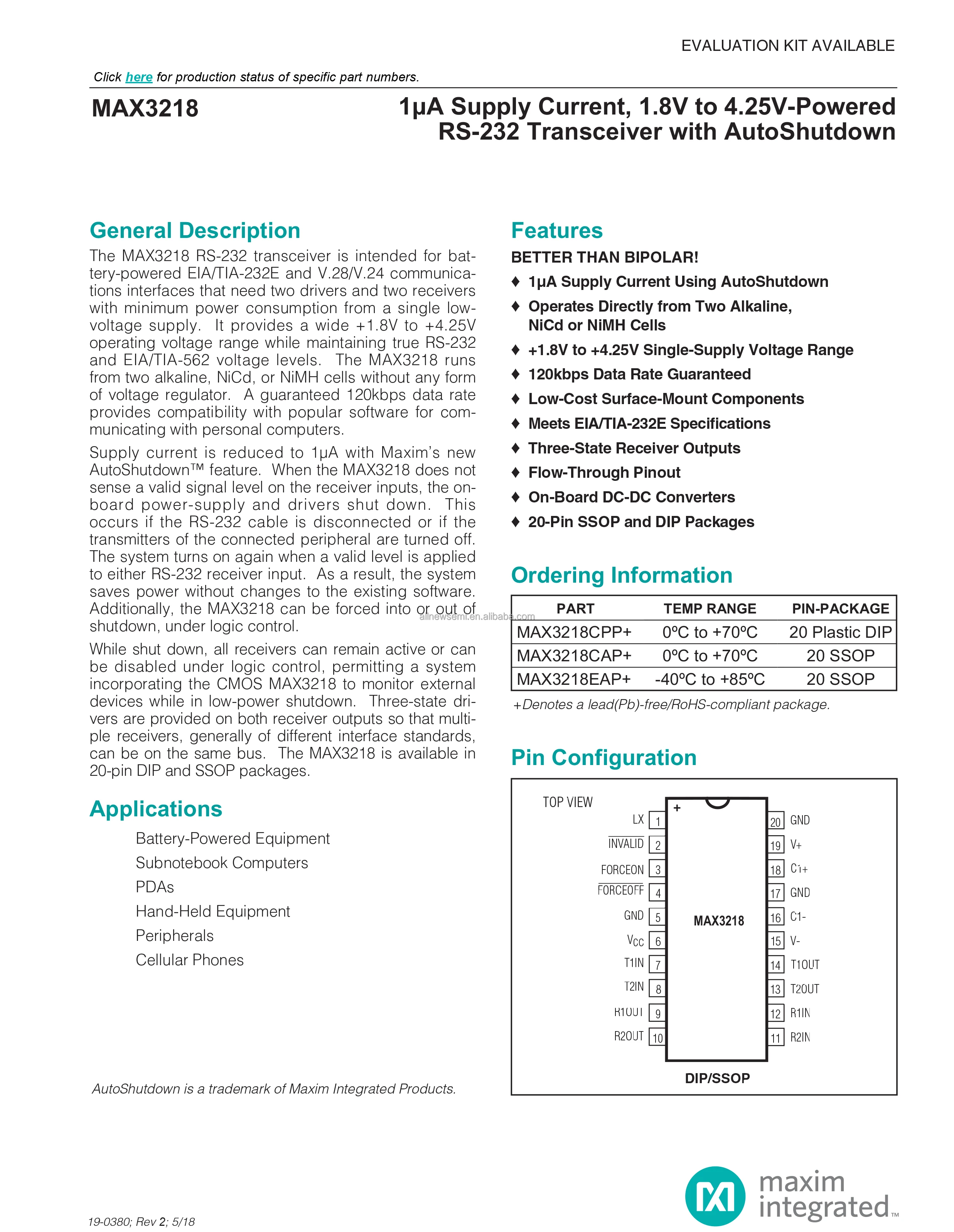 MAX3218EAP+-1