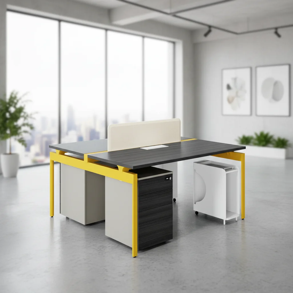 Premium Foldable Automatic Wood Frame Overhead Shelves Storage Solutions Modern Ergonomic Standing Office Workstation Desk 3