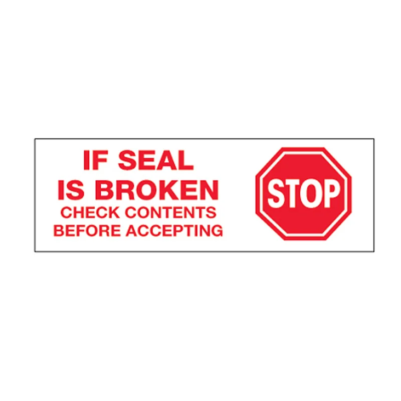 Hot Sale Custom Printed Warranty Void Do Not Accept if Seal Is Broken or Removed Label Stickers