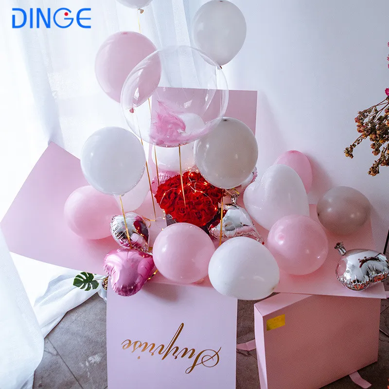 Boîte cadeau rose éternelle avec chocolats 11cm