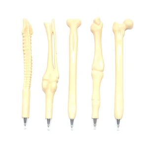 Novelty Plastic Creative Design Bone Shaped Ballpoint Pen for Hospital Medical Writing